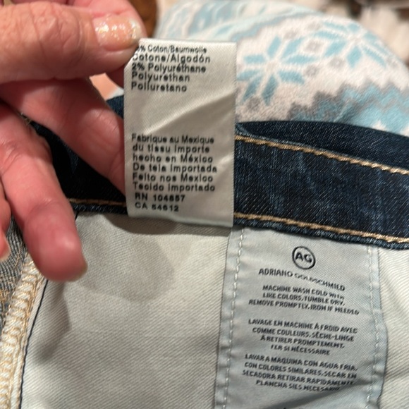 ADRIANO GOLDSCHMIED THE ISABELLE HIGH RISE STRAIGHT CROP Women's Blue Jeans 30R - Picture 13 of 13